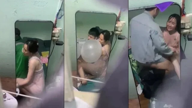 Bú bóng bú luôn cả chị hàng xóm